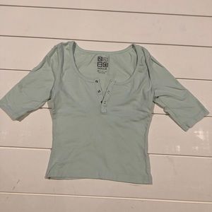 Pacsun light blue crop top